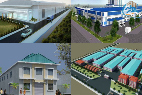 nhà xưởng kết hợp văn phòng