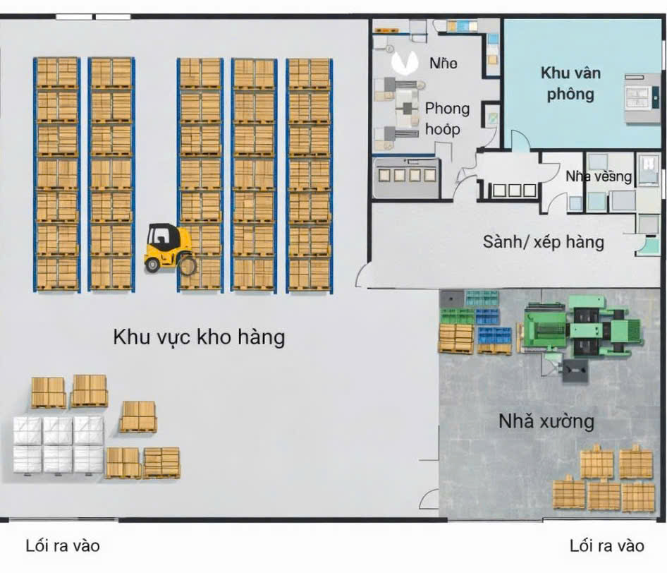 cho thuê kho xưởng KCN Long An